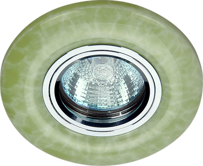 купить Светильники галогенные, точечные FT 836 GR, Светильник " De Fran ", неповоротный, хром + светло зеленый