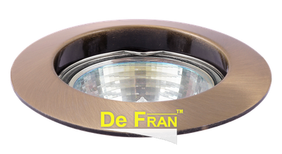 купить Светильники галогенные, точечные FT 208 GAB, Светильник " De Fran " неповоротный, бронза