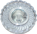 купить Светильники светодиодные декоративные FT 963 CLWH, Светильник " De Fran " под светодиодную лампу и с торцевой светодиодной подсветкой 15SMD 3Вт, зеркальный прозрачный 4000К